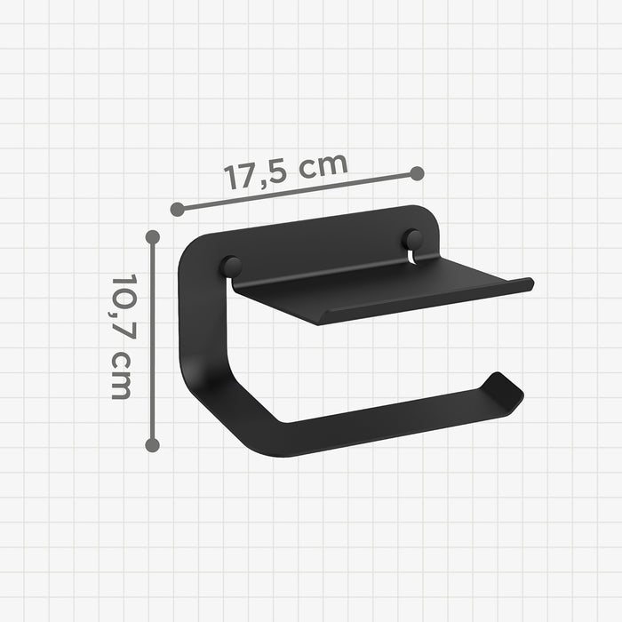 SONIA 185252 QUICK Portarrollos-Repisa Negro