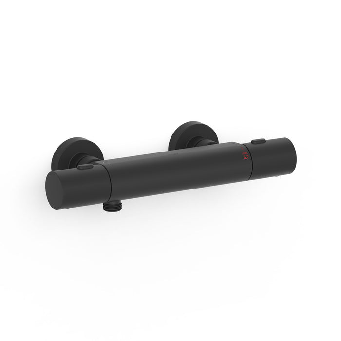 TRES 19016401NM OVER-WALL Grifo Termostático Mural Over-Wall Ducha Color Negro Mate