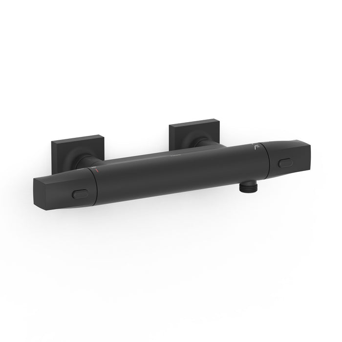 TRES 19016405NM OVER-WALL Grifo Termostático Mural Over-Wall Ducha Color Negro Mate