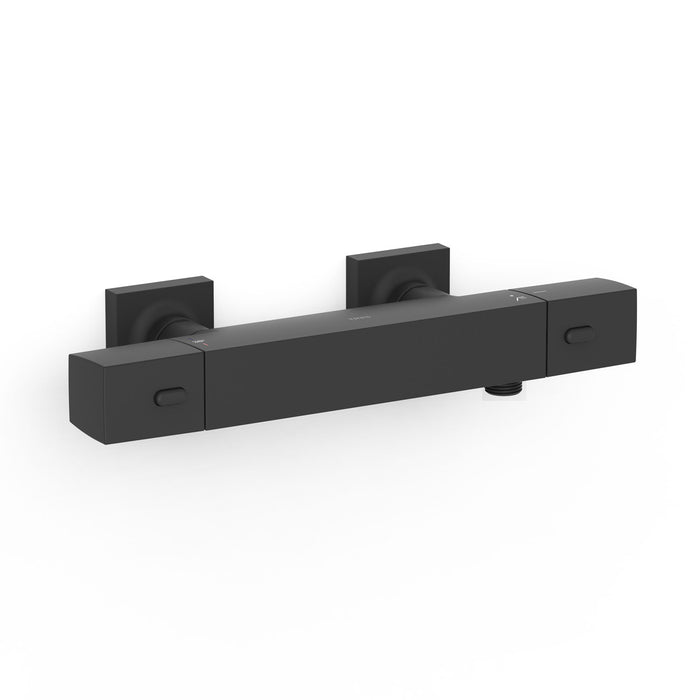 TRES 19016406NM OVER-WALL Grifo Termostático Mural Over-Wall Ducha Color Negro Mate