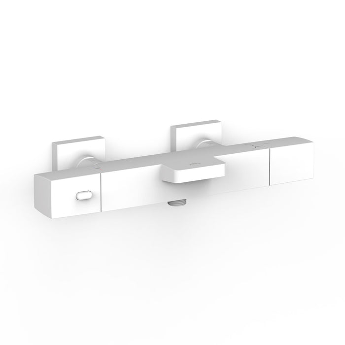 TRES 19017406BM OVER-WALL Grifo Termostático Mural Over-Wall Bañera y Ducha Color Blanco Mate