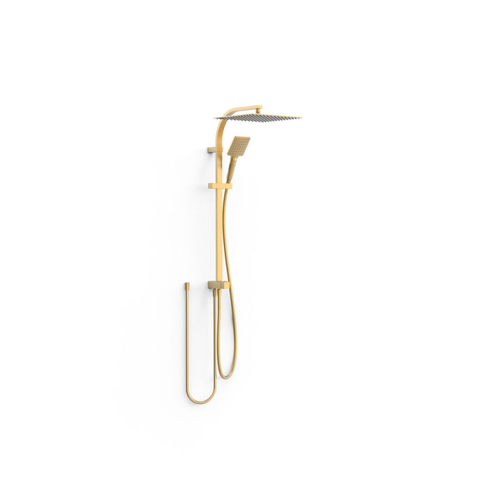 TRES 19063504OM Conjunto de Ducha Adaptable a Cualquier Grifo Color Oro Mate 24K