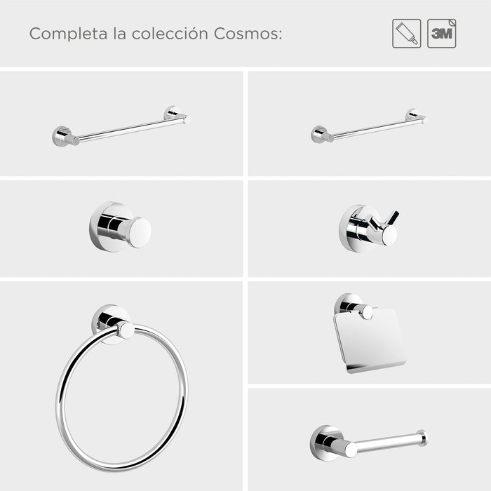 SONIA 194087 ASTRAL Percha Doble Negro Mate