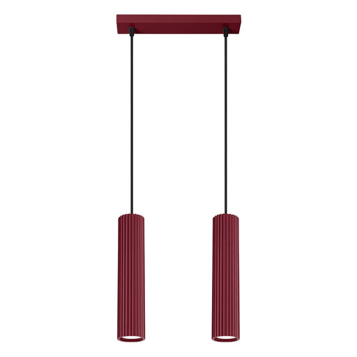 SOLLUX SL.2301 Lámpara Colgante Karbon 2 Borgoña