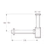 ARCOBAÑ 40SFABSC  Sifón Cónico "abs" Cromo