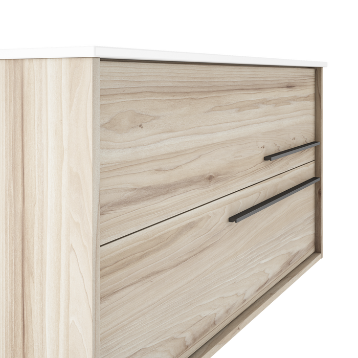 VISOBATH AQUA Mueble de Baño con Lavabo Color Aliso Tirador Grafito