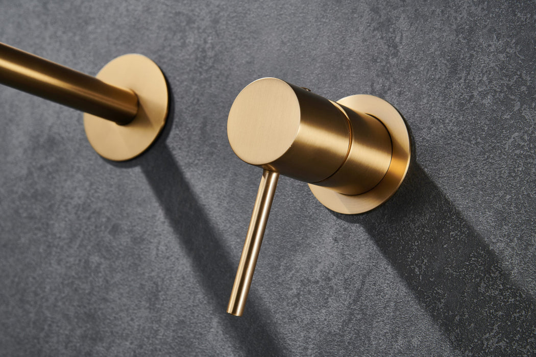 IMEX GLM039/OC MONZA Grifo Monomando Lavabo Empotrado Oro Cepillado