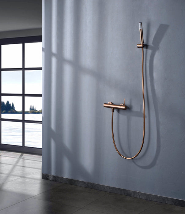 IMEX BDM039-5ORC MONZA Grifo Monomando Para Ducha Oro Rosa Cepillado