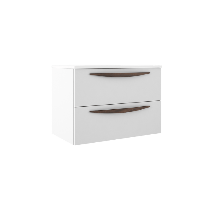 VISOBATH ARCO Mueble de Baño con Lavabo Suspendido 2 Cajones Blanco Mate