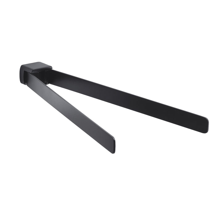 GEDY PI231400100 PIRENEI Toallero Doble Negro Mate