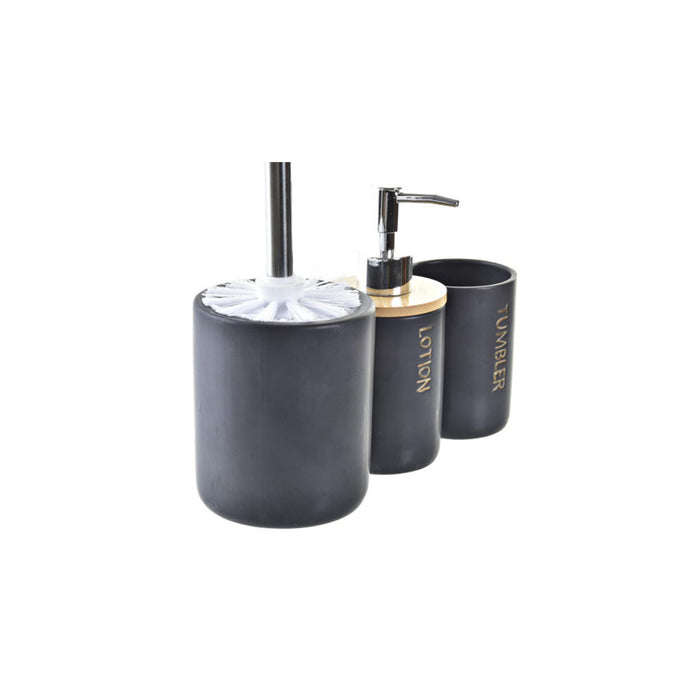 ARCOBAÑ FCSENEGAL  Lote Escobillero + Dosificador/dispensador + Vaso Negro Senegal