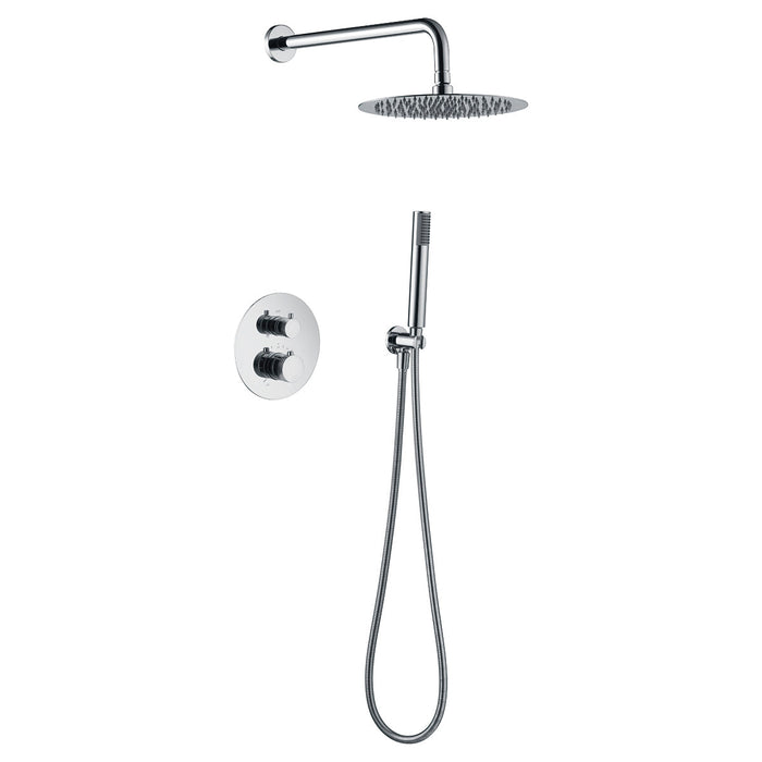IMEX GTD038 LINE Conjunto de Ducha Empotrado Termostático Cromo