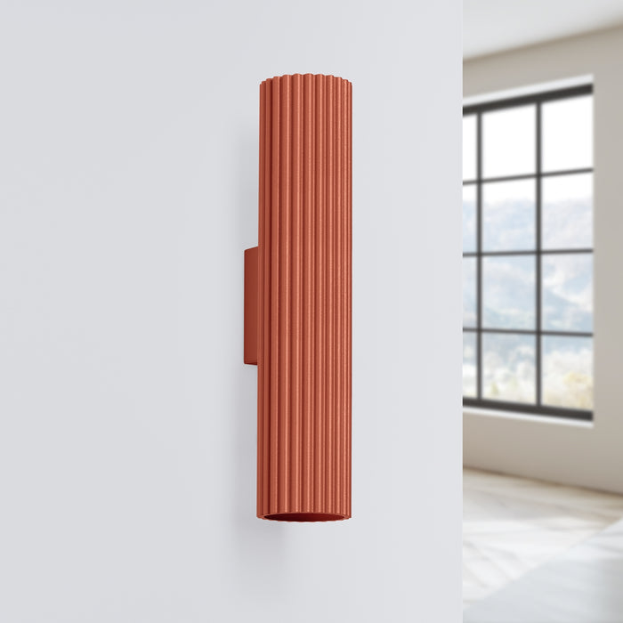 SOLLUX SL.1634 KARBON Aplique 30 Rojo Ocre