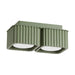 SOLLUX SL.3054 Lámpara De Techo Riff 2 Verde Oliva Gx53
