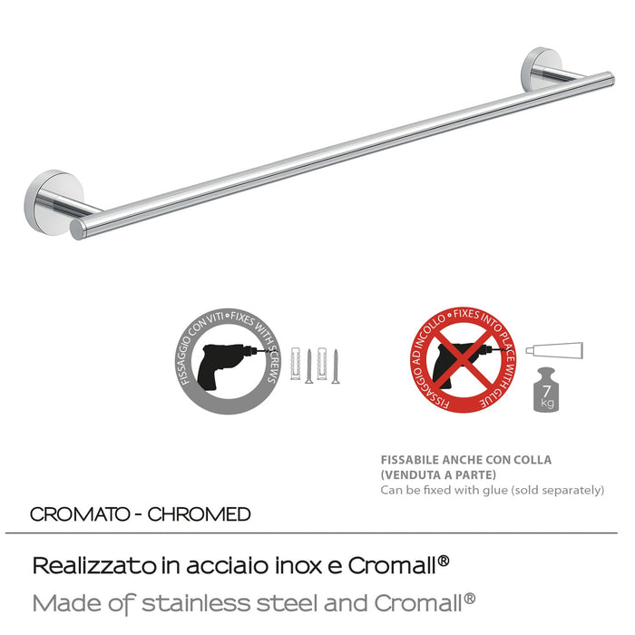 GEDY 23216013200 EROS Toallero 60 cm Cromo