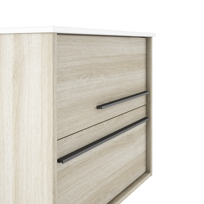 VISOBATH AQUA Mueble de Baño con Lavabo Color Aliso Tirador Grafito