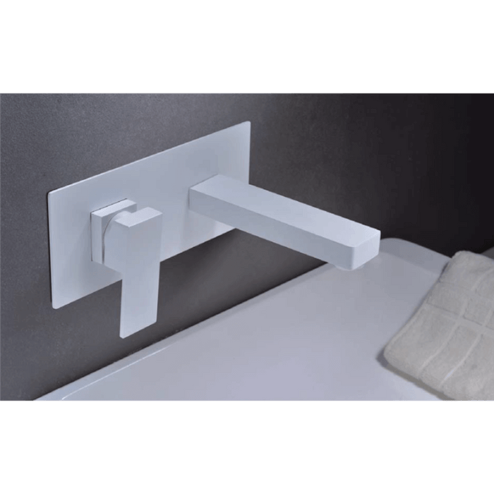 IMEX GLE020/BL SUIZA Grifo de Lavabo Empotrado Blanco Mate