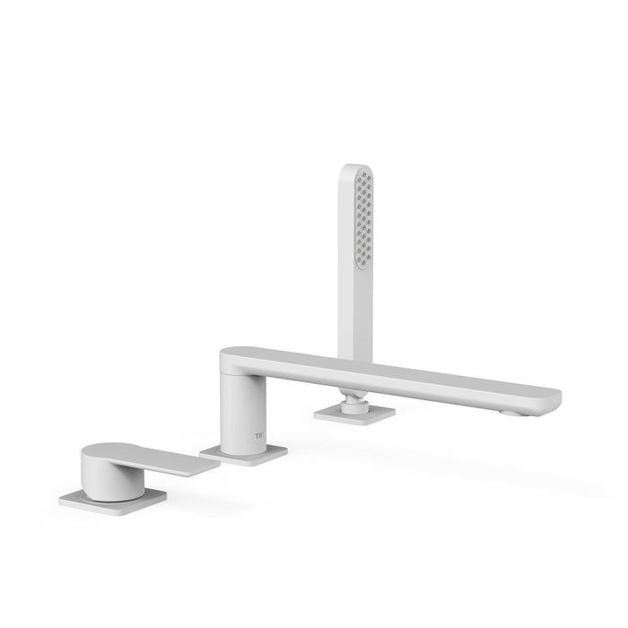 TRES 20016201BM LOFT Grifo Monomando para Borde De Bañera Color Blanco Mate