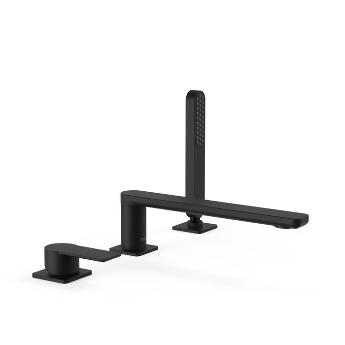 TRES 20016201NM LOFT Grifo Monomando para Borde De Bañera Color Negro Mate