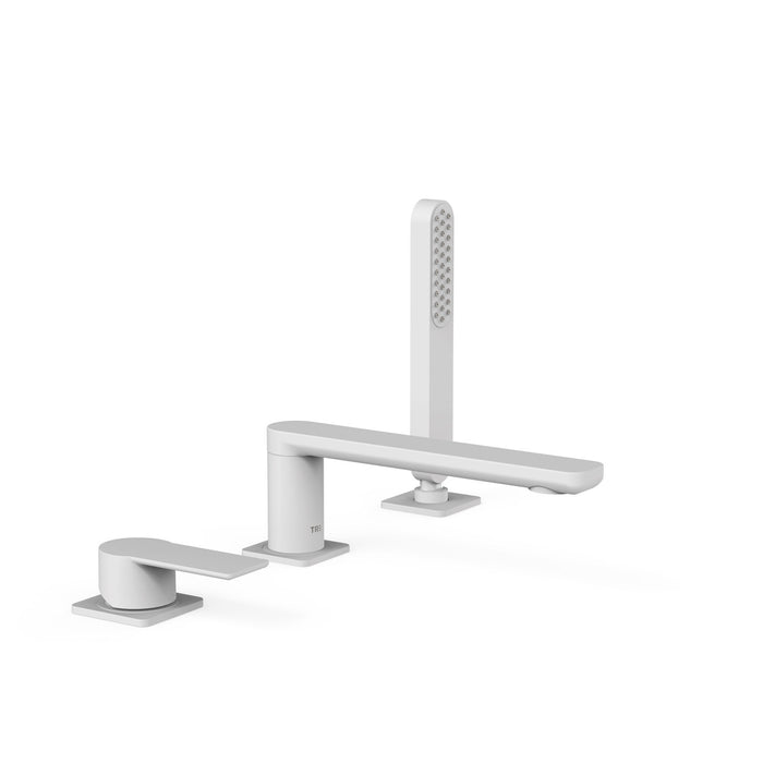 TRES 20016203BM LOFT Grifo Monomando para Borde De Bañera Color Blanco Mate