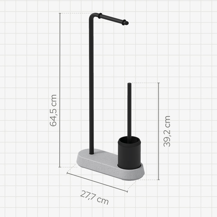 SONIA 201136 CEMENT Combinado WC Grey Negro