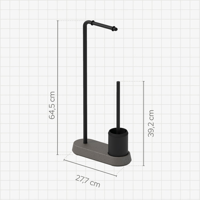 SONIA 201150 CEMENT Combinado WC Negro