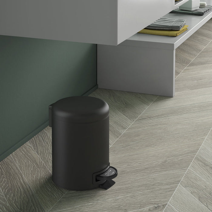 GEDY 32091400000 POTTY Papelera Con Tapa 3L Negro Mate