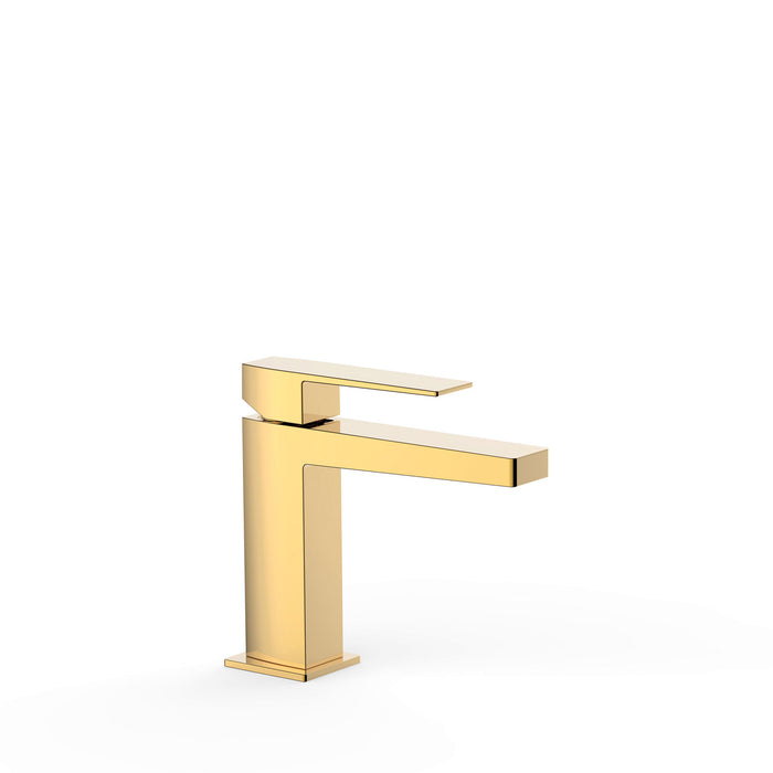 TRES 20210301OR SLIM Grifo Monomando para Lavabo Color Oro 24K