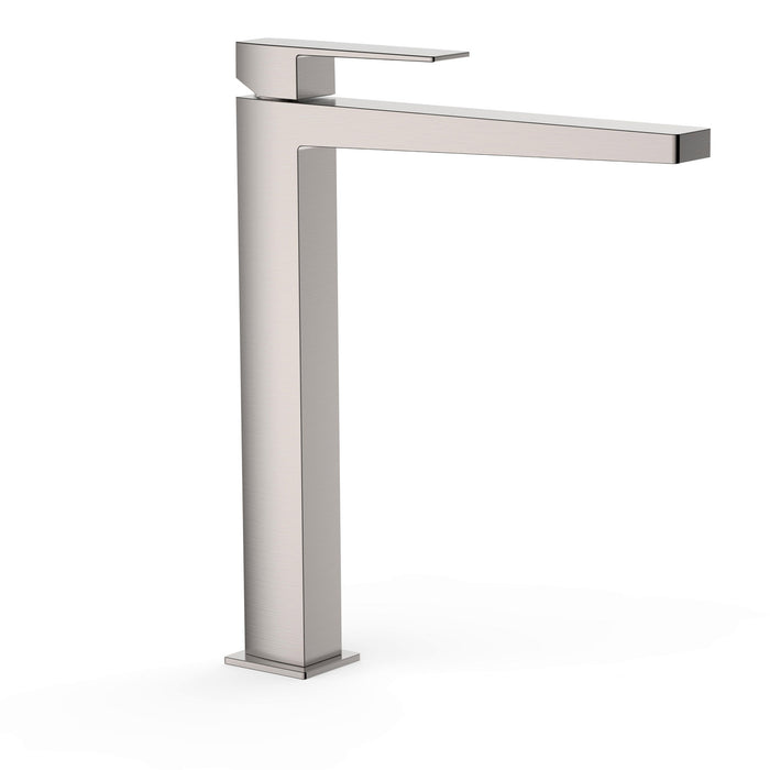TRES 20210305AC SLIM Grifo Monomando XXL Caño Alto para Lavabo Color Acero