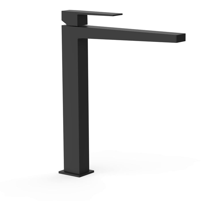TRES 20210305NM SLIM Grifo Monomando XXL Caño Alto para Lavabo Color Negro Mate