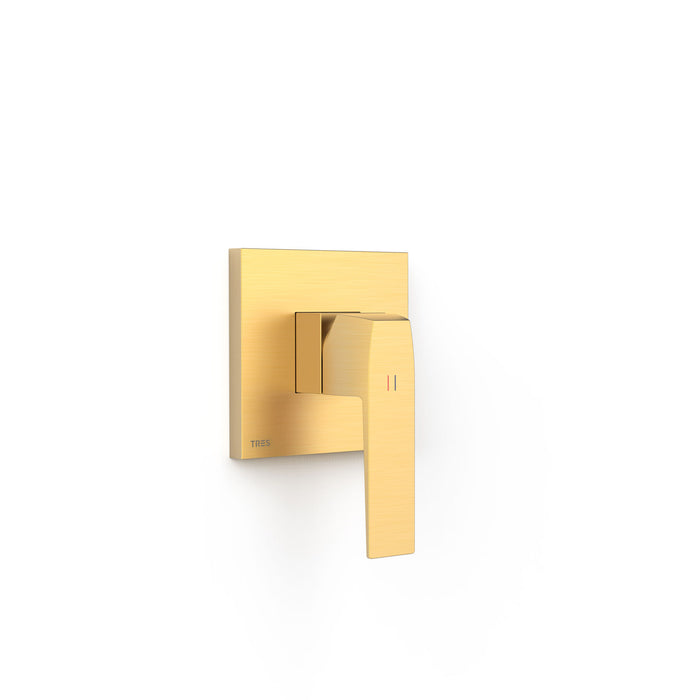 TRES 20227810OM RAPID-BOX Pieza Vista para Caja Empotrada de 1 Vía Color Oro Mate 24K