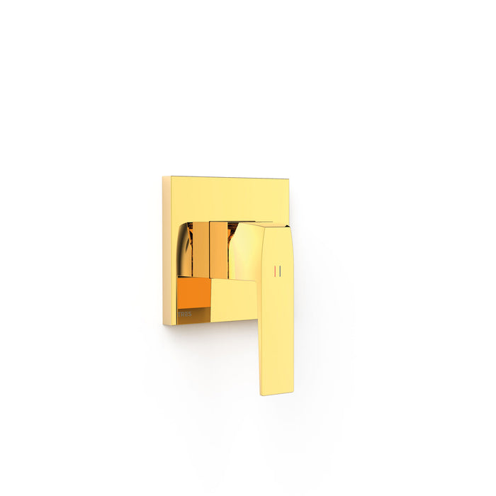 TRES 20227810OR RAPID-BOX Pieza Vista para Caja Empotrada de 1 Vía Color Oro 24K