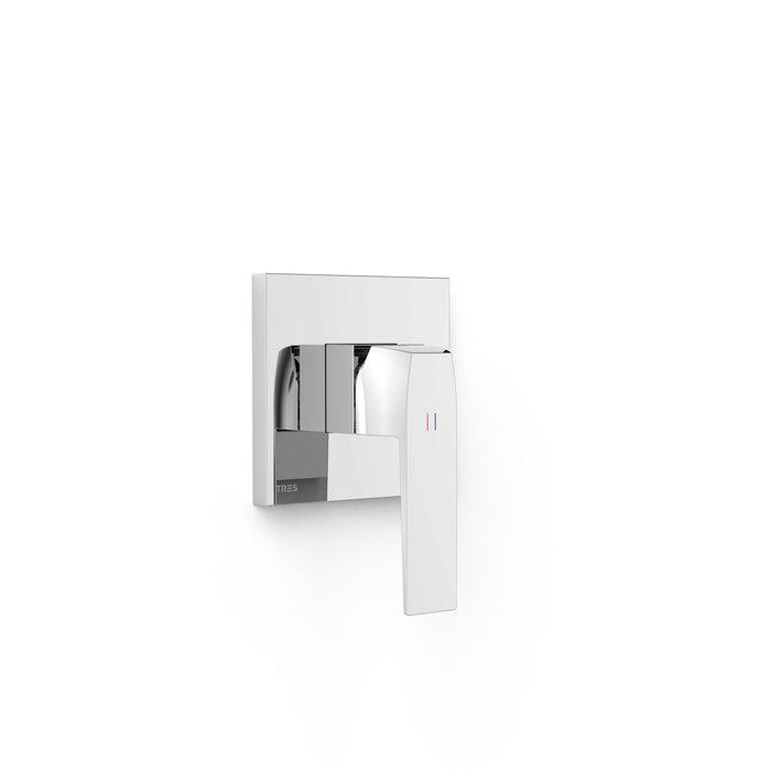 TRES 20227810 RAPID-BOX Pieza Vista para Caja Empotrada de 1 Vía Color Cromo