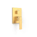 TRES 20228110OM RAPID-BOX Pieza Vista para Caja Empotrada de 2 Vías Color Oro Mate 24K
