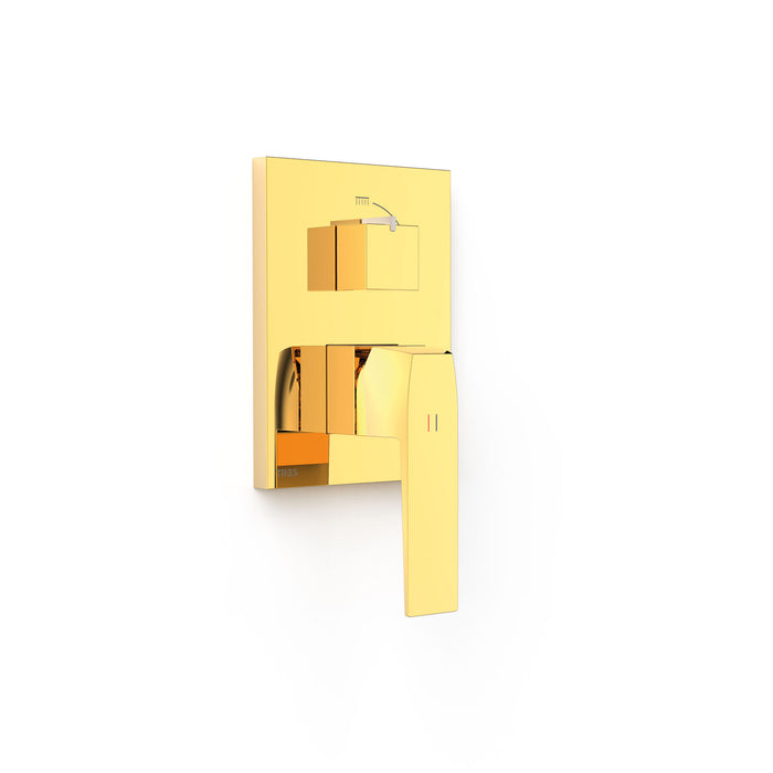 TRES 20228110OR RAPID-BOX Pieza Vista para Caja Empotrada de 2 Vías Color Oro 24K
