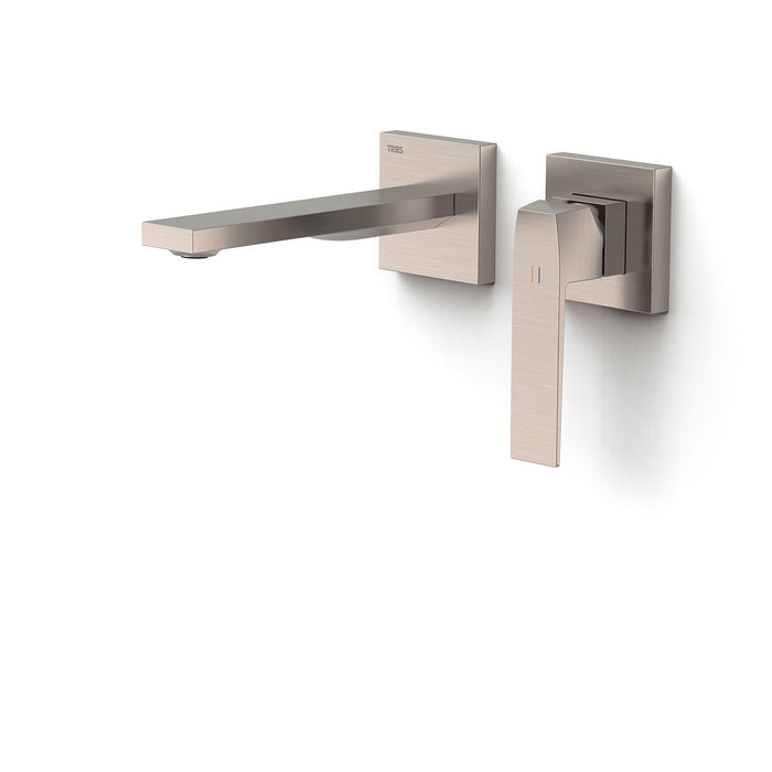TRES 20230021AC SLIM Pieza Vista para Cuerpo Empotrado De Lavabo Color Acero