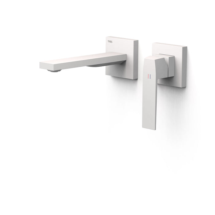 TRES 20230021BM SLIM Pieza Vista para Cuerpo Empotrado De Lavabo Color Blanco Mate
