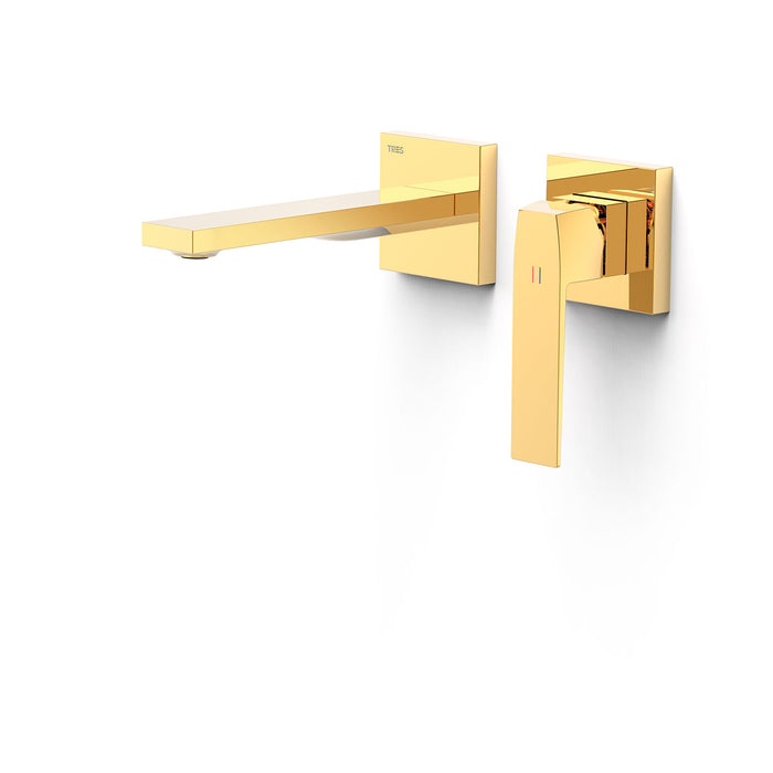 TRES 20230021OR SLIM Pieza Vista para Cuerpo Empotrado De Lavabo Color Oro 24K