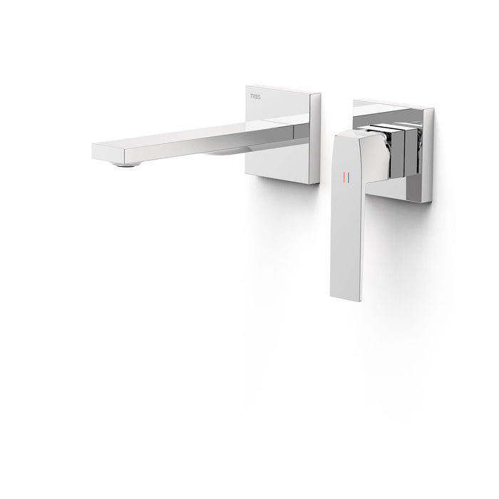 TRES 20230021 SLIM Pieza Vista para Cuerpo Empotrado De Lavabo Color Cromo
