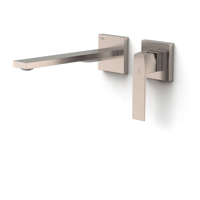 TRES 20230022AC SLIM Pieza Vista para Cuerpo Empotrado De Lavabo Color Acero