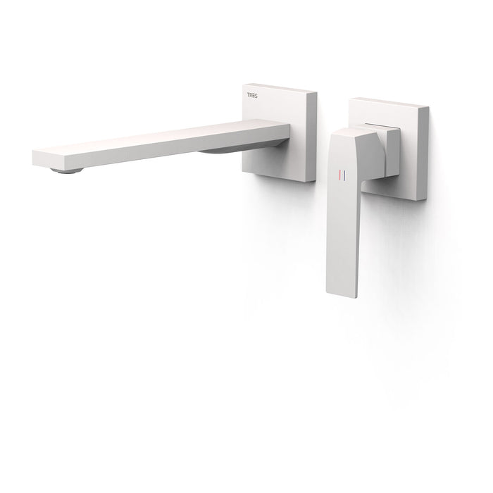 TRES 20230022BM SLIM Pieza Vista para Cuerpo Empotrado De Lavabo Color Blanco Mate