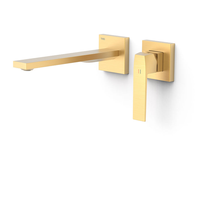 TRES 20230022OM SLIM Pieza Vista para Cuerpo Empotrado De Lavabo Color Oro Mate 24K