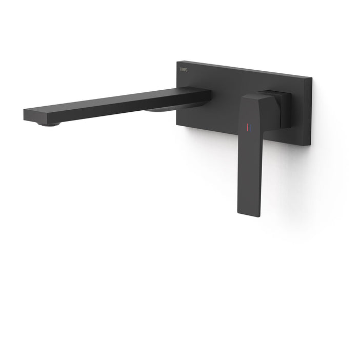 TRES 20230032NM SLIM Pieza Vista para Cuerpo Empotrado De Lavabo Color Negro Mate