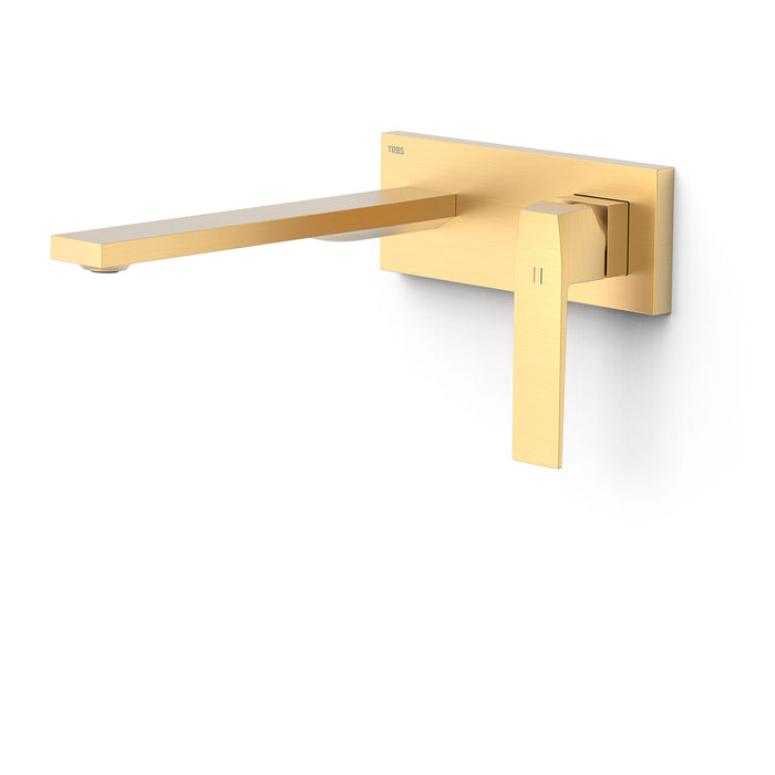 TRES 20230032OM SLIM Pieza Vista para Cuerpo Empotrado De Lavabo Color Oro Mate 24K
