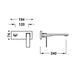TRES 20230032OR SLIM Pieza Vista para Cuerpo Empotrado De Lavabo Color Oro 24K