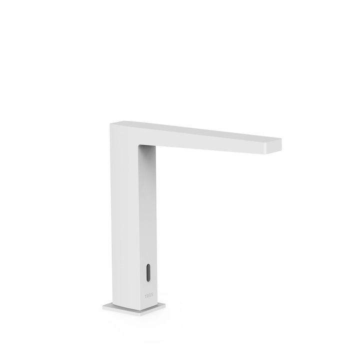 TRES 20261310BM SLIM Grifo Electrónico De 1 Agua para Lavabo Color Blanco Mate