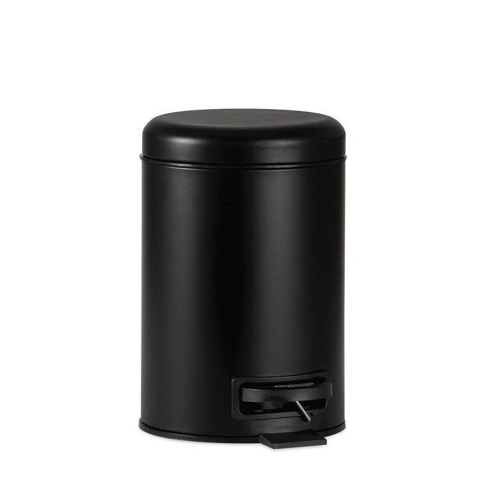 ANDREA HOUSE BA72133 Papelera moderna de metal negro para baño