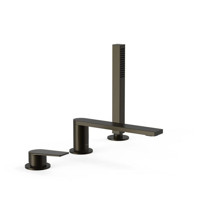 TRES 21116101KMB PROJECT-TRES Grifo Monomando para Borde De Bañera Color Negro Bronce