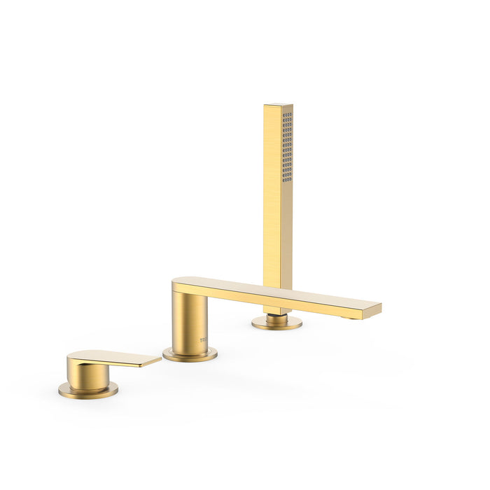 TRES 21116101OM PROJECT-TRES Grifo Monomando para Borde De Bañera Color Oro Mate 24K