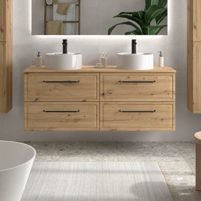 SALGAR 121837 RUNA Mueble+Lavabo LISBOA 120cm Roble